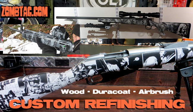 Custom Zombie Camo Rifle AR-15 Paint  Job
